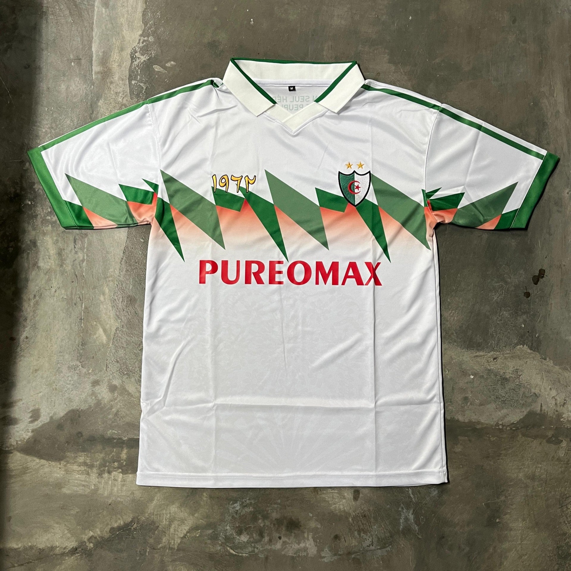 Maillot Vintage Algérie 1962 — Retro Oversize Jersey — White Edition